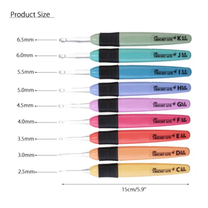 Juego <span class=keywords><strong>de</strong></span> <span class=keywords><strong>Agujas</strong></span> <span class=keywords><strong>de</strong></span> Ganchillo Luminosas <span class=keywords><strong>LED</strong></span> al por Mayor <span class=keywords><strong>con</strong></span> 9 Modelos <span class=keywords><strong>de</strong></span> <span class=keywords><strong>Agujas</strong></span> <span class=keywords><strong>de</strong></span> Ganchillo <span class=keywords><strong>con</strong></span> <span class=keywords><strong>Luz</strong></span> <span class=keywords><strong>LED</strong></span> para Tejer - Product Image 5