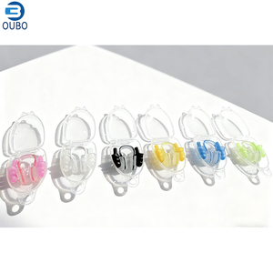 पेशेवर वाटरप्रूफ सिलिकॉन नाक क्लिप और इयरप्लग सेट वयस्कों के लिए हड्डी चालन स्विमिंग इयरप्लग सेट करता है - Product Image 2