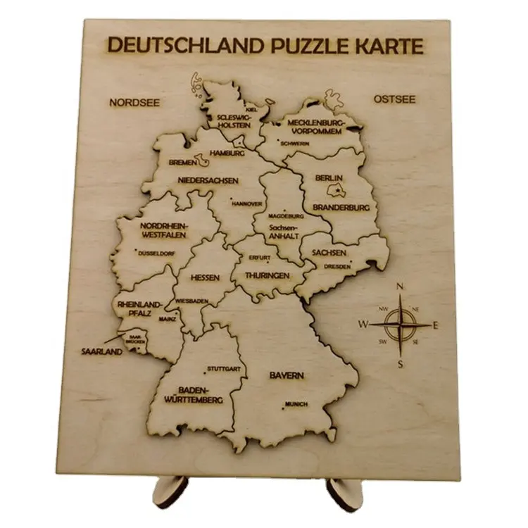 High Quality Kids Lead The Industry 2021 Trending Products Wooden World Map Puzzle