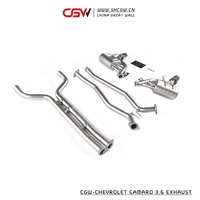 CGW Abordable Tuyau D'échappement Silencieux avec Commande Vocale Vanne de Contrôle Pour Chevrolet Camaro 3.6L MON 2011 Unique embout D'échappement