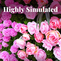 Großhandel Rabatt 1*1m künstliche Blumen Hochzeits dekoration weiße Blumen Hintergrund Rose Blumen wand