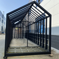 Cabines minuscules maison mobile camping-car Villa Triangle Kit maisons cabine Structure en acier préfabriqué une cabine à cadre