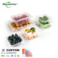 Contenitore in Plastica PET Sigillato per Alimenti, Resistente alle Manomissioni, Scatola Usa e Getta per Noci, Caramelle, Biscotti e Gastronomia
