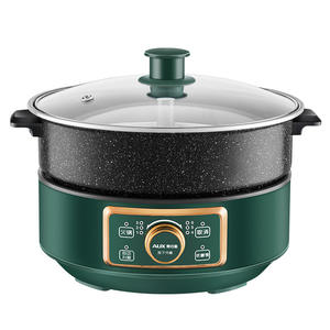 Olla Eléctrica Automática AUX de 5L con Función de Elevación, Utensilio de Cocina Inteligente Multifuncional Verde - Product Image 2