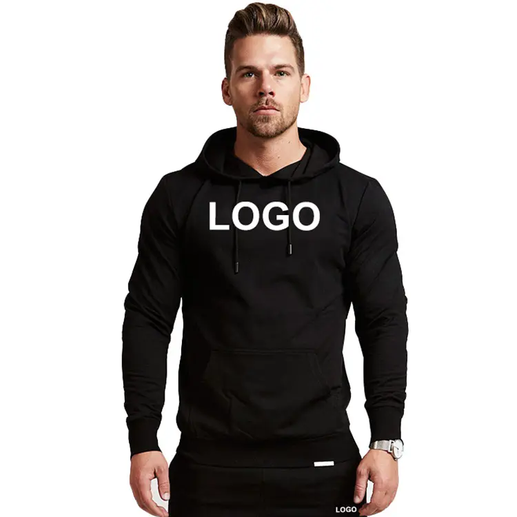 Wholesale Sports Fitness Gym Mens Hoodies Plain Blank Custom Hoodie For Men