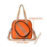 Sac de sport en néoprène matelassé pour femme, personnalisé en usine, de haute qualité, pour raquettes de badminton, pickleball et tennis, sac bandoulière