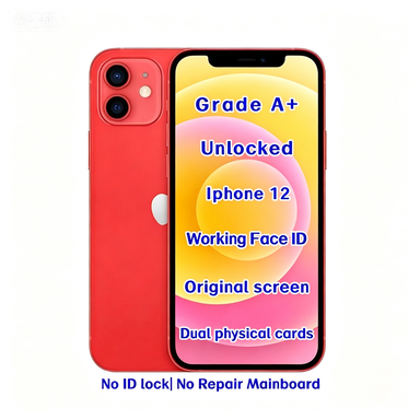 Wholesale Unlocked Used for 12 256GB Red Smartphone 5G Face ID A14 Bionic 6 Months Warranty Factory Price Supplier Bulk Stock