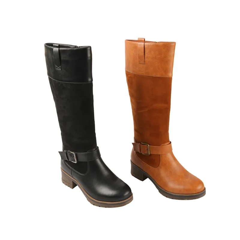 Suede Solid Color Shoes Women Boots Comfortable Fashion Winter Knee-high Boots For Women