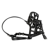 Ensemble de jouets sexuels BDSM pour couples : Harnais de tête en cuir, collier, muselière, bâillon à balle et panier de jeu pour chiot