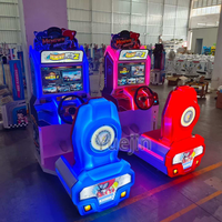 Simulateur de jeu de course automobile d'arcade à monnayeur, boîtier métallique, garantie 1 an, langue anglaise