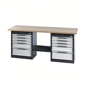 <b>Workbench</b> With Drawers And Wood Top For <b>Garage</b> Storage - Product Image 2