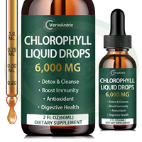 Compléments alimentaires liquides de chlorophylle 6000MG en marque blanche OEM pour adultes - Détox, stimulation immunitaire, énergie, soutien digestif 2ml