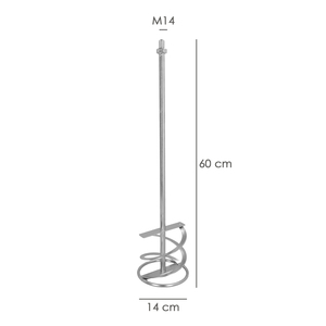 Repuesto de Cola de Mezclador M14 140x600 mm. - Product Image 2