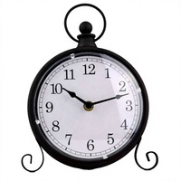 Métal horloge de table de bureau