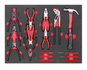 <b>Lockable</b> Seven-Drawer Red Steel Tool <b>Cabinet</b> 279pcs Set for Garage <b>Storage</b> Auto Repair Customizable OEM/ OBM Workshops GL3307-H+ - Product Image 6
