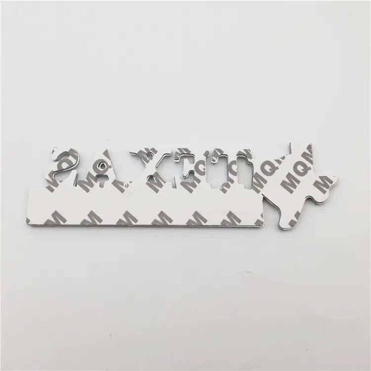 wholesale custom decorative 3d waterproof chrome plastic letter/alphabet car abs emblem logo label sticker