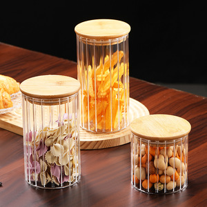 DAJI HYDRO 2025 meilleur cadeau nouveaux pots de nourriture conçus avec couvercle en bambou étanche à l'air bocaux en verre micro-ondable pour garder <span class=keywords><strong>la</strong></span> nourriture de maman fraîche - Product Image 1