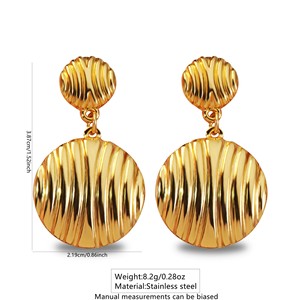 18K oro placcato in acciaio inossidabile orecchini leggeri a forma di stella di moda gioielli di moda per le donne stile alla moda per matrimoni - Product Image 5