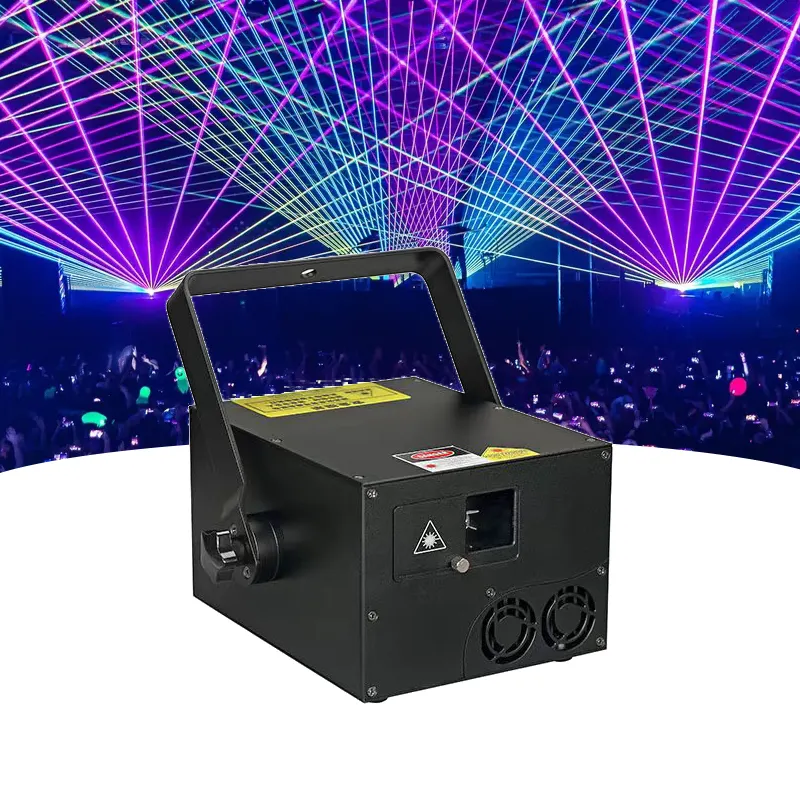 Animação Lazer Colorida 2w 3w 5w 10w Show Laser 3d Projetor Laser DJ Luzes Laser para boate