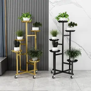 Multifunction 3 4 5 Tier Hanging Flower Plant Pot Stand Display