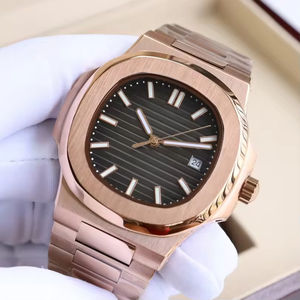 Reloj Mecánico Clásico para Hombre, Más Vendido, Esfera Dorada, Cristal de Zafiro, Diámetro de Esfera de 44 mm, Resistente al Agua hasta 100 m, Acero Inoxidable - Product Image 1