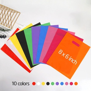 Sacs de fête en plastique petit <span class=keywords><strong>sac</strong></span> cadeau de bonbons 100 pièces 6 "<span class=keywords><strong>X</strong></span> 8" <span class=keywords><strong>sac</strong></span> de friandises Goodie pour enfant anniversaire Thanksgiving noël Halloween - Product Image 2