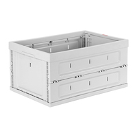 Conteneur pliable en plastique industriel, robuste, empilable, pour la distribution et le stockage en détail