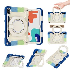 Étui de tablette robuste en silicone et PC avec béquille rotative pour HUAWEI MatePad 10.4 2022/<span class=keywords><strong>Honor</strong></span> V6 10.4 " avec bandoulière - Product Image 1