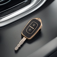 Logo personnalisable pour Renault Duster Flip Key Case Car Fob Cover Key Accessory