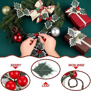 Pacchetto di stile moderno di 13cm artificiali bacche di natale corona decorazioni di frutta per il natale albero di Natale <span class=keywords><strong>accessori</strong></span> e regali - Product Image 6
