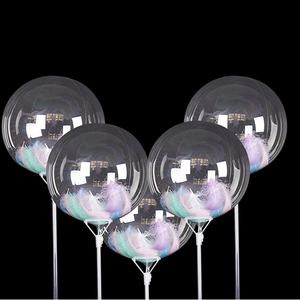 Vente en gros de ballons Bobo transparents en plastique de 40 cm de long, avec support pour bâtonnet, pour les fêtes du Nouvel An, utilisation en extérieur, durables - Product Image 6