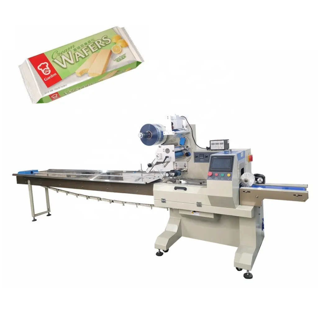 Factory Price High Speed Manual Automatic Small Mini Automatic Flow Pack Horizontal Rotary Food Pillow Packing Machine