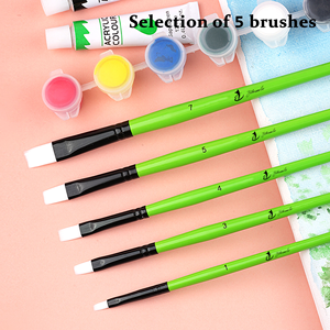 Pinceles de Acuarela de Alta Calidad en Oferta, con Pelo de Nailon Premium que No se Deforma, Juego de Pinceles Planos para Pintura Gouache - Product Image 2