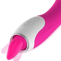Zungen dildo vibrator Heiz nippel vibrator, Oral lecken Klitoris saugen Vibrator für Frau