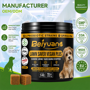 Friandises à mâcher douces Lawn Saver <span class=keywords><strong>pour</strong></span> chiens avec 30 milliards de CFU de probiotiques et <span class=keywords><strong>spiruline</strong></span> <span class=keywords><strong>pour</strong></span> la santé urinaire et le soutien contre les brûlures de gazon - Product Image 1