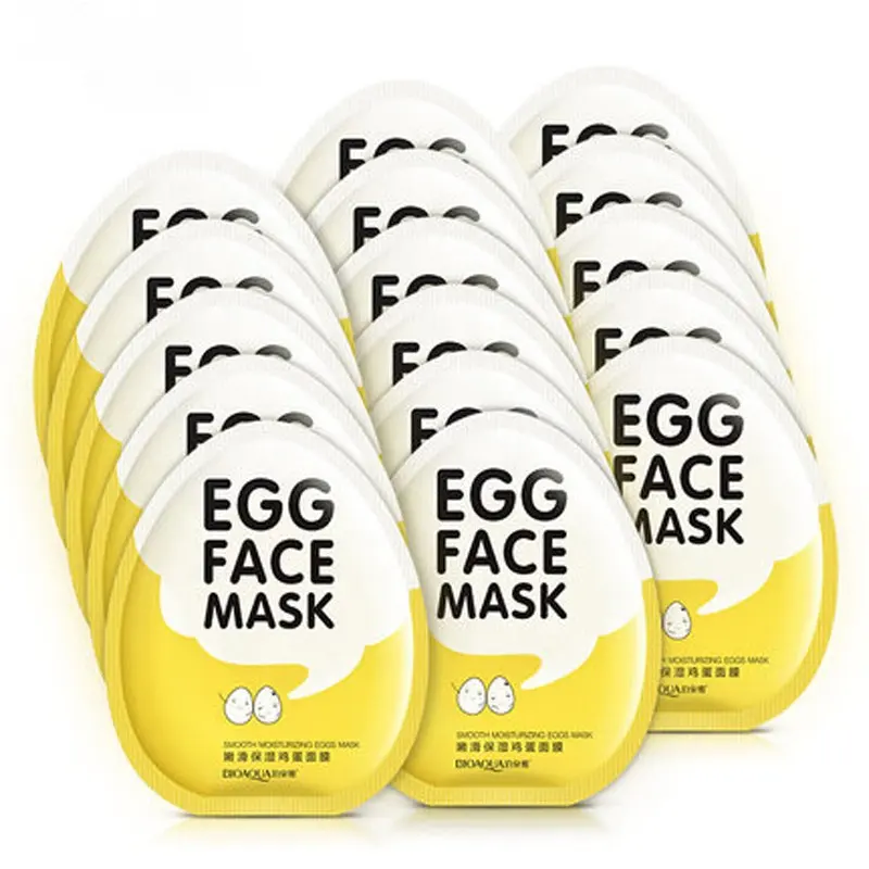 Masker Wajah Telur Kolagen Halus Korea Ekstrak Perawatan Masker Masker Pori Putih Telur