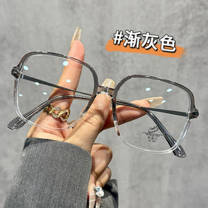 Monturas de gafas ópticas rectangulares 31102, lentes de PC extra anchas, unisex, anti luz azul, montura completa para hombres y mujeres - Product Image 2