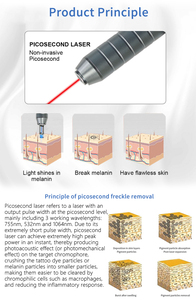 เครื่องลบรอยสักออลอินวัน 1064nm 755nm สำหรับล้างคิ้ว ใช้ได้กับใบหน้าและร่างกาย เหมาะสำหรับร้านเสริมสวย - Product Image 3