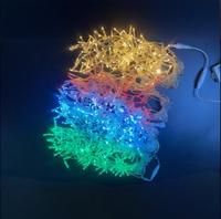 Cadena de luces LED de carámbano, decoraciones navideñas impermeables para interiores/exteriores, IP65 para vacaciones, bodas, borde de techo con Control remoto