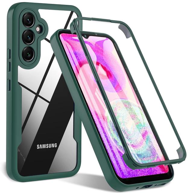360°Full Body Protection Double Side Transparent Screen Protector Phone Case for Samsung Galaxy A36 A56 A17 A16 A37 A57 A27 A07
