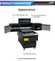 Impresora UV de Cama Plana de 60*90cm con Limpieza Automática, Impresora Digital A1 con Tecnología de Inyección de Tinta, Máquina Ricoh Personalizable para Acrílico, Metal, Vidrio, Plástico y Madera