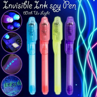 Stylo marqueur magique à encre invisible créative en gros avec lumière UV pour messages secrets