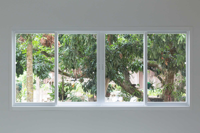 Ventana corredera de aluminio con diseño de parrilla de ventana de vidrio de aluminio arqueado superior