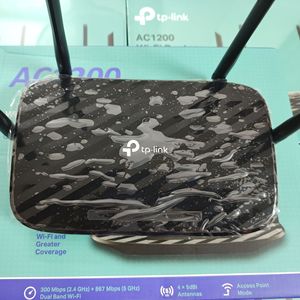 Routeur sans fil <span class=keywords><strong>TP</strong></span>-LINK CZ5 double bande <span class=keywords><strong>AC1200</strong></span> avec 4 antennes, Wi-Fi 5G, haute vitesse, entièrement utilisé - Product Image 2