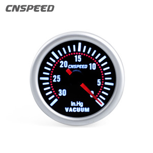 CNSPEED - Vacuómetro de 52 mm, 0-30 In.Hg, Lente de Luz Blanca, 12 V, Universal para Automóvil - Product Image 1