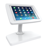 Support design OEM pour iPad Kiosque de bureau antivol Support de sécurité pour tablette Kiosque d'affichage pour tablette avec chargeur, accès et verrouillage pour ordinateur de bureau