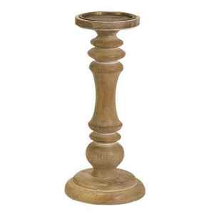 Hecho a mano al por mayor granja vintage hecho a mano Pilar de madera de Navidad Portavelas - Product Image 1