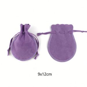 Bolsas de Terciopelo de Doble Cara para Joyería, Bolsas de Regalo, Bolsas de Almacenamiento para Aretes y Collares, Bolsitas de Franela con Cordón - Product Image 5