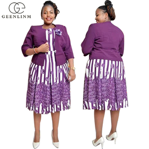 Vestido de talla grande con falda acampanada, vestido turco novedoso, traje de mujer, vestido de iglesia - Product Image 1