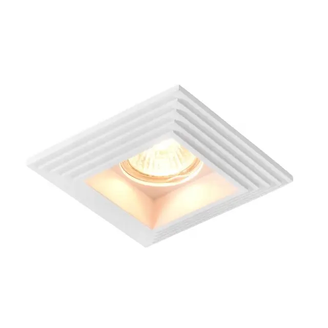 Luce profonda quadrata in gesso GU10 LED Downlight trimmless da incasso